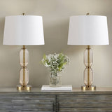 Faceted Brown Glass Table Lamp B035P264526