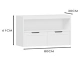 Book Organizer, toy Storage Cabinet Organizer, White 10467721