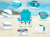 63*70*99cm Heightened Oxford Cloth Silver White Aluminum Tube Bearing 100kg Beach Chair Mint Green 34215828