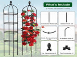 2 Packs Garden Obelisk Trellis 5.9FT Plants Tower for Climbing Plants Flower Vegetable Vine Support 84045793