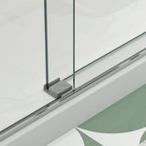 Bypass shower door, sliding door, with 5/16" tempered glass and Brushed Nickel finish 6074 W2122P166988