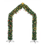 240*40*260cm 1650 Branches PVC Christmas Arch Holiday Arch Decoration Green 64254246