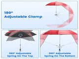 Folding Camping Chair with Detachable 8-Rib Sun Umbrella, 42.13 Inch Canopy Aluminum Alloy Portable 31624420