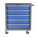 ZUN 5 Drawers Rolling Tool Chest with Wheels, Portable Rolling Tool Box on Wheels, Tool Chest Organizer 68011952