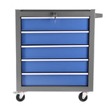 ZUN 5 Drawers Rolling Tool Chest with Wheels, Portable Rolling Tool Box on Wheels, Tool Chest Organizer 68011952