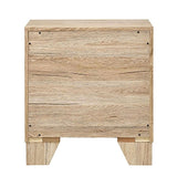 Natural 2-Drawer Nightstand B062P189250