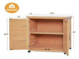 Potting Bench with Storage Cabinet and Metal Table Top for Outdoor Patio,Outdoor Work Station Table 77160932
