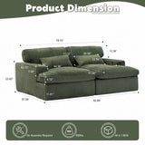 Double Chaise Lounge Chair Indoor,Oversized Upholstered Sleeper Cloud Couch,Deep Seat Luxury Sofa 51892643