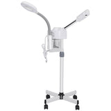2 in 1 Professional Facial Steamer Ionic Ozone Hot Mist Stand for Salon Skin Cleaning 08087362