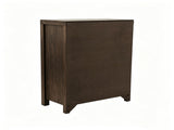 Dark Brown Pine 5-Drawer Chest, Modern Nordic Bedroom Storage Cabinet, Organizer, Space-Saving B2770P509877