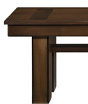 ZUN Transitional Walnut Finish Wooden Bench 1pc Casual Contemporary Dining Furniture B01156181