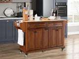 Natural Wood Top Kitchen Island with Storage 20060004
