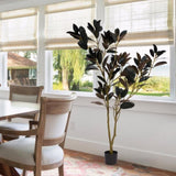 Simulated green plant pot indoor living room home iron tree leaves tree bonsai home W2945P278470