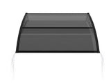 Awning for Door Entrance with Drainage Sink, 40x40 Inch Window Canopy Exterior, UV Rain Snow 03276454