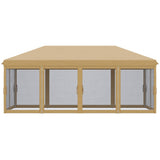 Pop Up Canopy Party Tent with Netting 10' x 20' Beige -AS 66157208