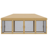 Pop Up Canopy Party Tent with Netting 10' x 20' Beige -AS 66157208