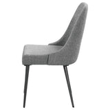 Grey and Gunmetal Side Chair B062P153680
