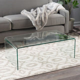 ZUN COFFEE TABLE 12MM TEMPERED BENT GLASS 57674.00