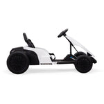 ZUN Electric GoKart Pro, Kids Racing Car, Outdoor Ride On Toy with MP3 for Kids Aged 4-16, Black and W2181P152214