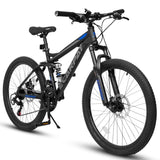 27.5 Inch Full Suspension Mountain Bike, Front and Rear Dual Shock Absorbers, Mechanical Disc 40828897