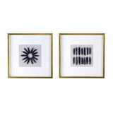 23.5 x 23.5" Grace Purple Agate Shadow Boxes Wall Art, Set of 2 W2078130328