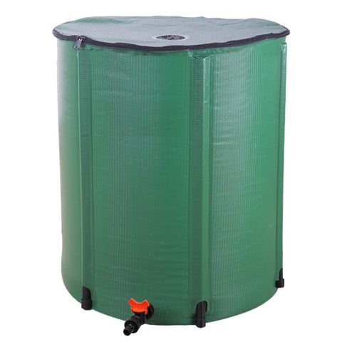 ZUN 66 Gallon Folding Rain Barrel Water Collector Green 52937167