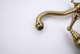 Double Handle Widespread Kitchen Faucet with Traditional Handles W928P164195
