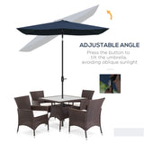 ZUN Outdoor beach umbrella/Sun Umbrella （Prohibited by WalMart） 26526135