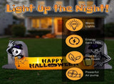9.6FT Large Halloween Inflatable Decorations Skeleton Tombstone Banner, Outdoor Decorations Blow Up 28173017