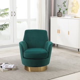 Velvet Swivel Barrel Chair, Swivel Accent Chairs Armchair for Living Room, Reading Chairs for W1361116852