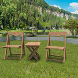 HIPS Material Outdoor Bistro Set Foldable Small Table and Chair Set with 2 Chairs and Rectangular W1209107732