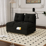 1 versatile foldable sofa bed in 3 lengths, modern sofa sofa sofa velvet pull-out bed, loveseat sofa W1825P246360