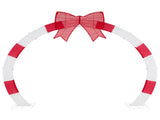 10.4ft LED Christmas Arch - Red Bow, for Garden/Porch/Commercial Spaces 20049887