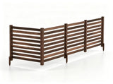 4Panel Solid Fir Wood Outdoor Privacy Screen, NoDig AC Unit Cover Fence with Ground Stakes, 33312430