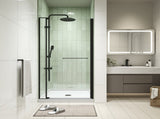 32-36"W X 72"H left and right opening universal pivot shower door, open outside, with 1/4" and 5/16" W2122P446434