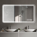 ZUN 48*32 inch Bathroom Mirror with Led Lights , Anti-Fog Lighted Vanity Mirrors for Wall Mounted, 3 W2709P179149