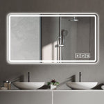 ZUN Bathroom Mirror with Led Lights Front and Backlit, Anti-Fog Lighted Vanity Mirrors for Wall Mounted, W2071P151973