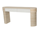 Entryway Table,Two Hidden Handle Drawers, Console Table ,Easy Assembly, for Entrance Dinning Room W3040P455735