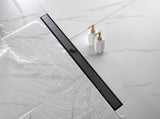 36 Inch Linear Shower Drain with 2-in-1 Flat & Tile Insert Removable Cover, 304 Stainless Steel with 81177523