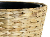Natural Finish Water Hyacinth Trash Can with Removable Liner, 1.8 Gallon 04788000