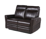 Sophisticated Motion Loveseat - Top-Grain Leather, Power Leg Rest, Power Articulating Headrest B081109571