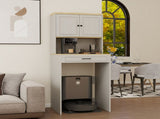 Over the Washer, Dryer and Robot Vacuum Storage Cabinet suitable for Compact Washing Machines, W1120P327070