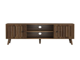 55-inch wooden TV cabinet with 2 vertical groove doors, adjustable shelves, living room W1706P465297