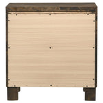 ZUN Rustic Golden Brown 2-drawer Nightstand B062P145494
