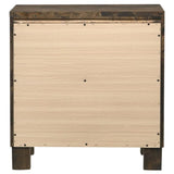 Rustic Golden Brown 2-drawer Nightstand B062P145494