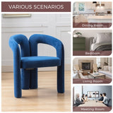 COOLMORE Contemporary Designed Velvet Fabric Upholstered Accent/Dining Chair /Barrel Side Chairs W395103722