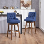 ZUN COOLMORE Bar Stools Set of 2 Counter Height Chairs with Footrest for Kitchen, Dining Room And 360 W395P145298