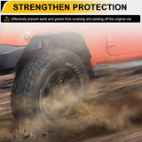 Front & Rear Fender Flares Compatible with 2007-2017 Jeep Wrangler JK JKU, Off-Road Wheel Flares W2801P235722