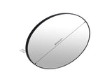 32 x 32 Inch Bathroom Mirror Black Aluminum Frame W99967979