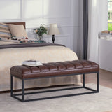 Metal Base Upholstered Bench for Bedroom for Entryway W68049944